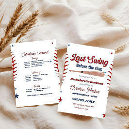 Invitación La última reyerta antes de la bachillerato de béis