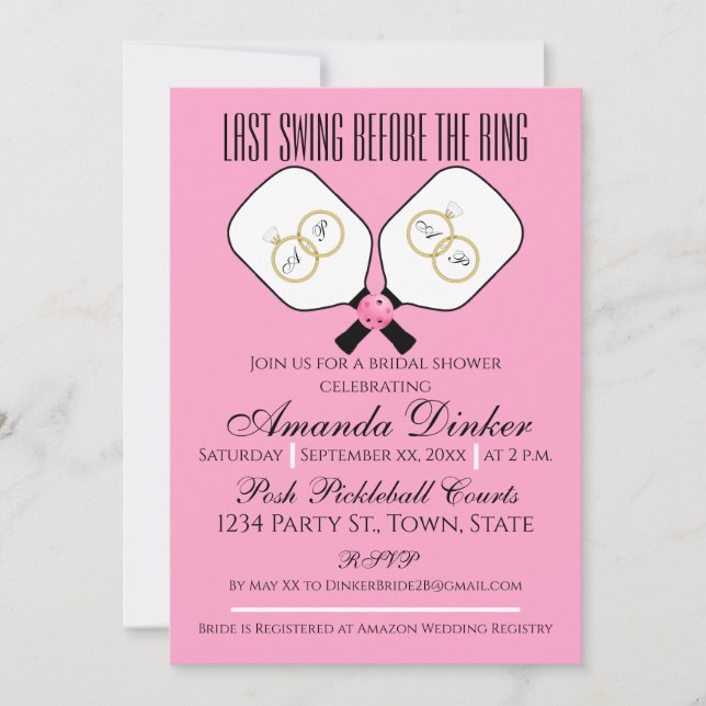 Invitación La última reyerta antes del Boda del anillo rosado (Anverso)