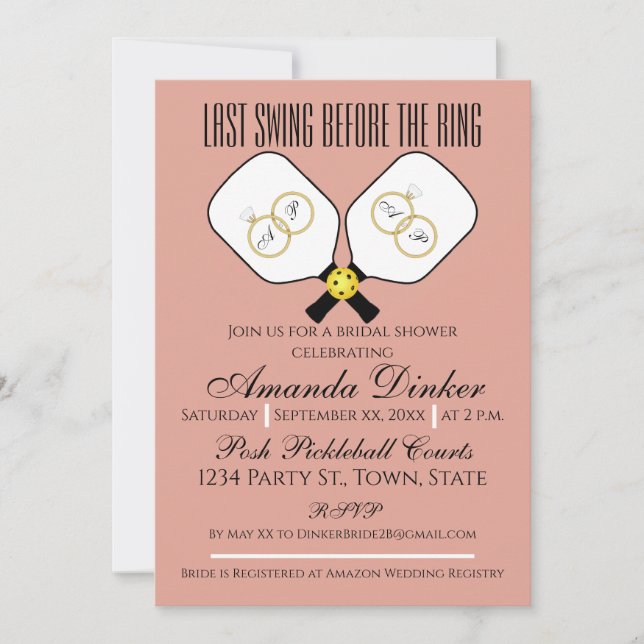 Invitación La última reyerta antes del Boda del anillo rosado (Anverso)