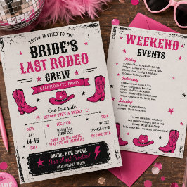 Invitación La última rodeo de la novia Fiesta de soltera en N