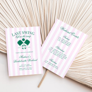 Invitación La Última Swing Antes De La Bach Retro De Pickleba