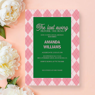 Invitación La Última Swing Antes De Que Yo Lance La Ducha De