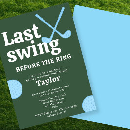 Invitación La Última Swing Antes Del Bachiller En Golf Ring