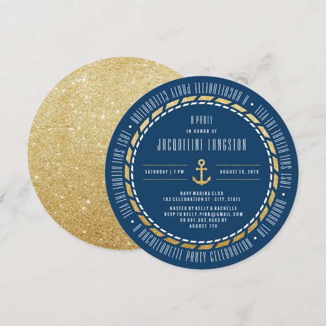 Invitación La última vela antes de la fiesta de la bachillera (Anverso / Reverso)
