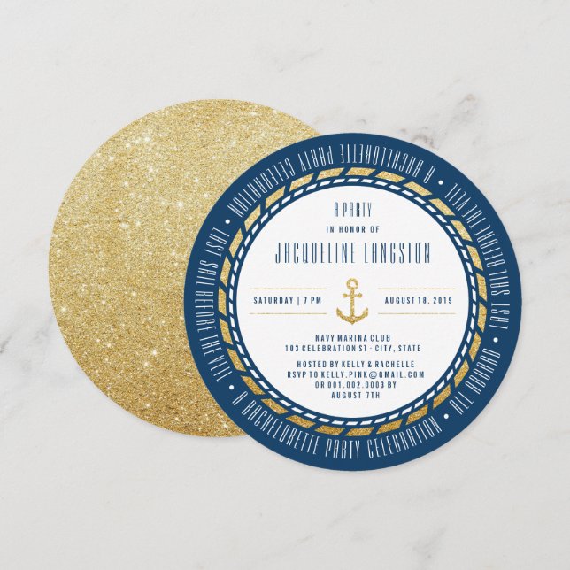 Invitación La última vela antes de la fiesta de la bachillera (Anverso / Reverso)