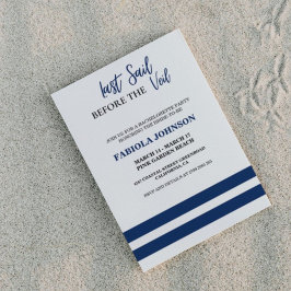 Invitación La última vela antes de la fiesta de la bachillera