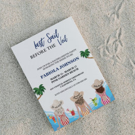 Invitación La última vela antes de la fiesta de la bachillera