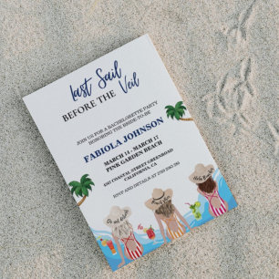 Invitación La última vela antes de la fiesta de la bachillera