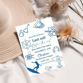 Invitación La Última Vela Costera Antes De La Bachelorette Ve