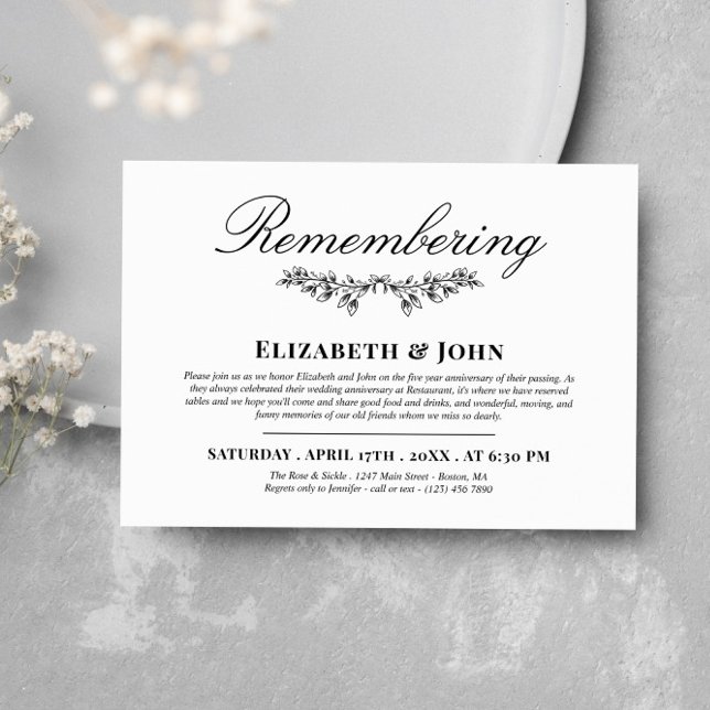 Invitación La unión de la verde negra recuerda el aniversario (Subido por el creador)