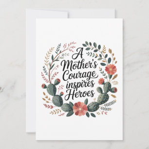 Invitación La valentía de una madre inspira héroes