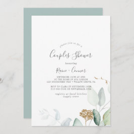 Invitación La vegetación aérea y la ducha de las parejas de h