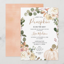 Invitación La vegetación de la calabaza otoñal está en camino