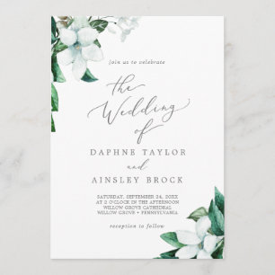 Invitación La vegetación de los bosques El Boda de