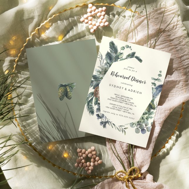 Invitación La vegetación del invierno | Cena de ensayo de mar (Subido por el creador)