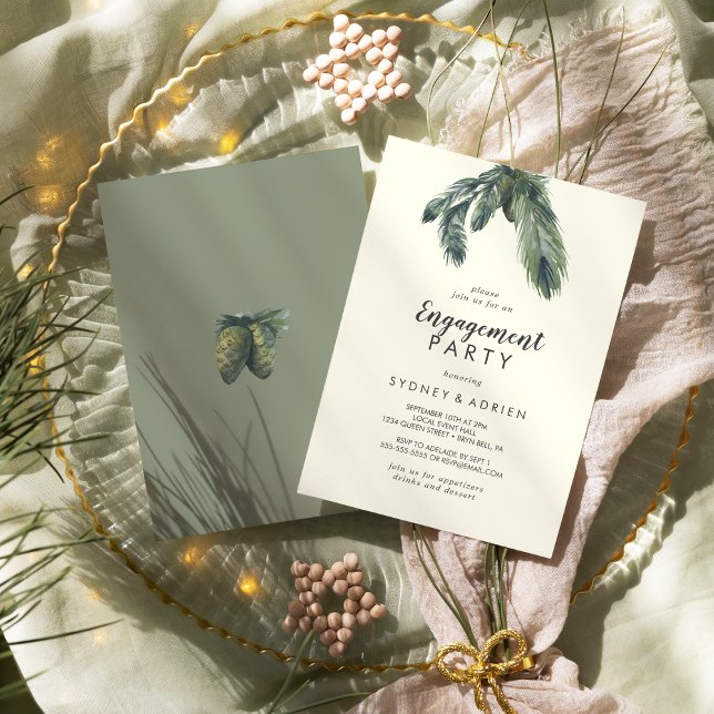 Invitación La vegetación del invierno | Fiesta de compromiso  (Subido por el creador)