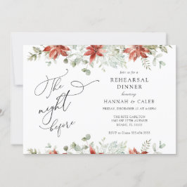 Invitación La vegetación del invierno la noche antes de la ce