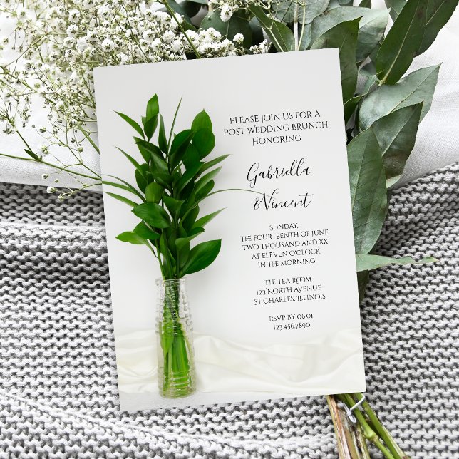 Invitación La vegetación en el Boda White Post Brunch (Subido por el creador)