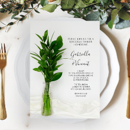 Invitación La vegetación en la cena de ensayo de los Bodas bl