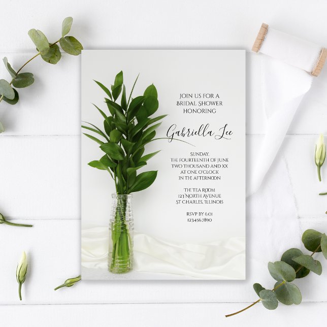 Invitación La vegetación en la ducha de nubes blancas (Subido por el creador)