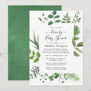 Invitación La vegetación forestal de bosques conduce por la d