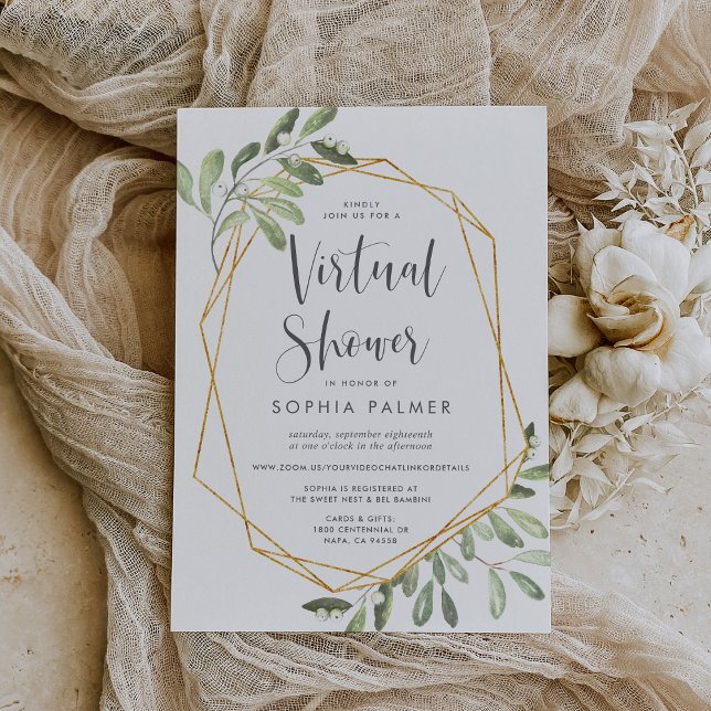 Invitación La vegetación natural | Brida virtual o Baby Showe (Subido por el creador)
