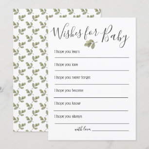 Invitación La vegetación que Baby Shower Quiere Para El Bebé