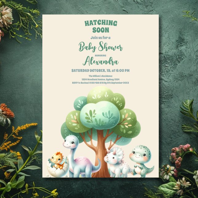 Invitación La vegetación rústica cute la Baby Shower de los d (Subido por el creador)