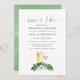 Invitación La vegetación tropical se produce antes de la I Do