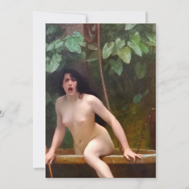 Invitación La verdad sale de su pozo - Jean-Leon Gerome (Anverso)