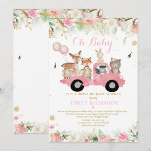 Invitación La Verdor De Los Animales De Woodland La Maneja Ba