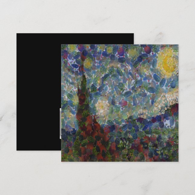 Invitación La víbora Bella Artes estrellada de la noche de lo (Anverso / Reverso)