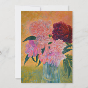 Invitación La vida con pinturas de peones