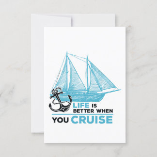 Invitación la vida de crucero es mejor cuando cruzas