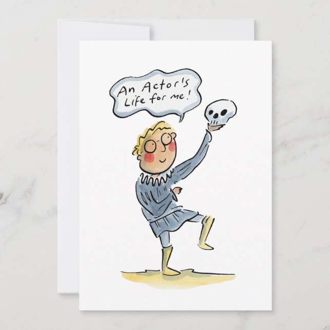 Invitación ¡La vida de un actor para mí! (Anverso)