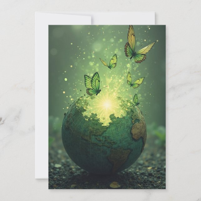 Invitación La vida emergiendo de las cenizas (Anverso)