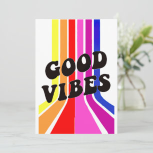 Invitación La vida es buena. Buenos sentimientos
