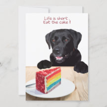La vida es corta, come el pastel - Black Lab