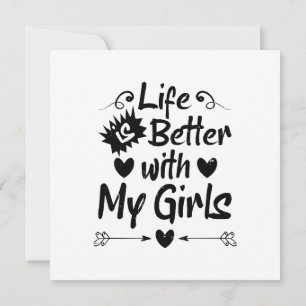 Invitación La vida es mejor con mis chicas