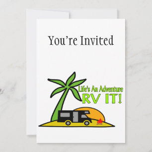 Invitación La vida es una aventura tan vaga