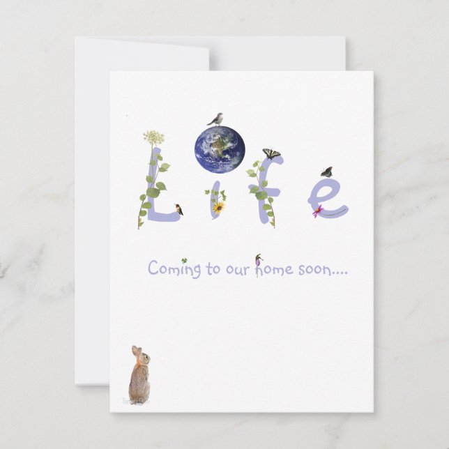 Invitación La vida: La próxima vez que venga a casa, una duch (Anverso)