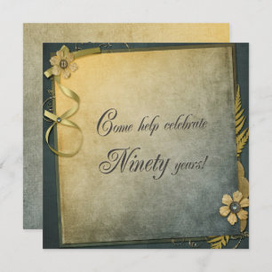 Invitación la vieja invitada de cumpleaños 90