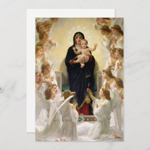 Invitación La Virgen con los ángeles - William-Adolphe Bougue