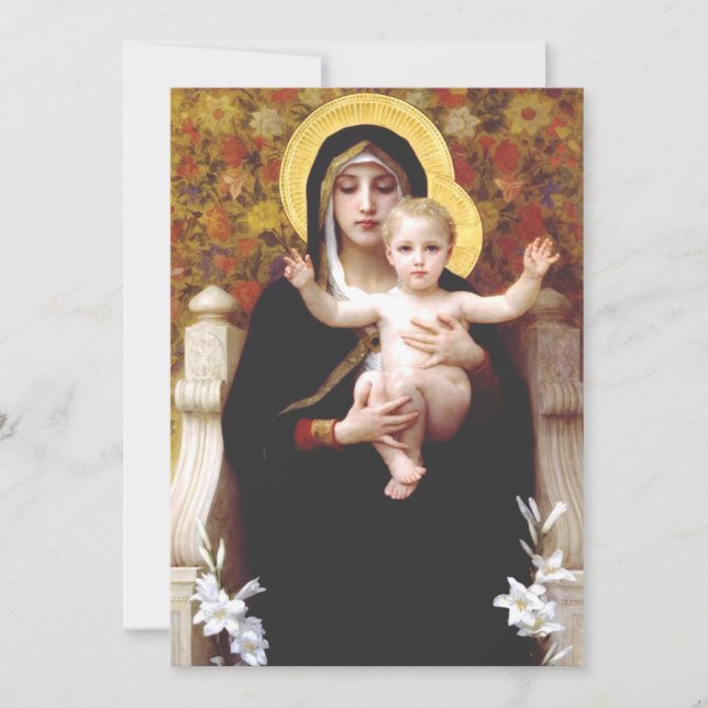 Invitación La Virgen de los Lirios (Anverso)
