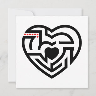 Invitación laberinto de amor