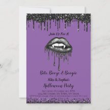 Labios purpura brillo de vampiro para fiesta de Ha
