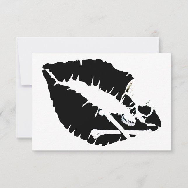 Invitación labios venenosos (Anverso)