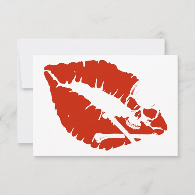 Invitación labios venenosos (Anverso)