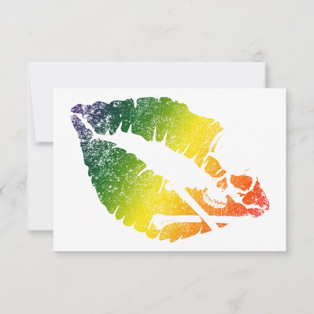 Invitación labios venenosos (Anverso)