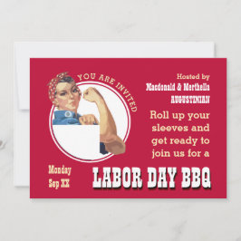 Invitación LABOR DAY BBQ Rosie Riveter